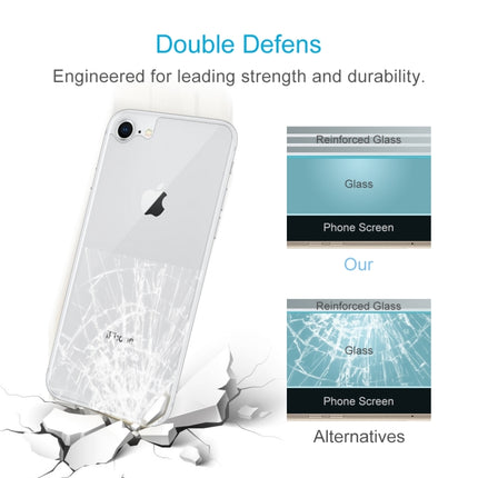 For iPhone 8 & 7 0.3mm 9H Surface Hardness 2.5D Curved Edge Explosion-proof Premium Tempered Glass Back Screen Protector, For 8 & 7