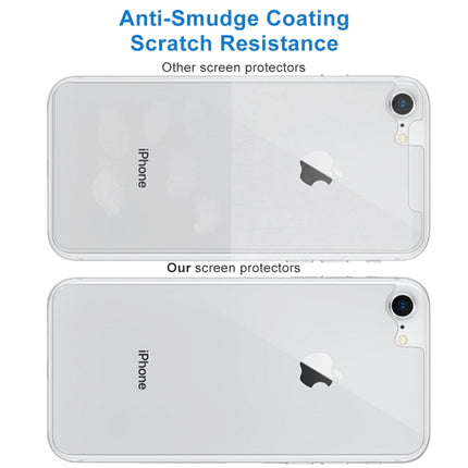 For iPhone 8 & 7 0.3mm 9H Surface Hardness 2.5D Curved Edge Explosion-proof Premium Tempered Glass Back Screen Protector, For 8 & 7