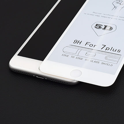 9H 5D Full Glue Full Screen Tempered Glass Film for iPhone 8 / 7, For iPhone SE 2020 / 8 / 7 (1 PC)