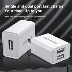 WK WP-U118 10W Single USB Port Travel Charger Power Adapter, US Plug, WP-U118 US Plug
