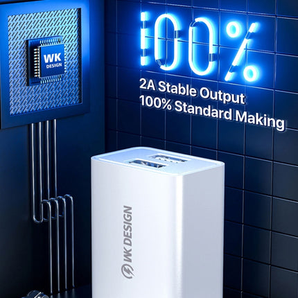 WK WP-U118 10W Single USB Port Travel Charger Power Adapter, US Plug, WP-U118 US Plug