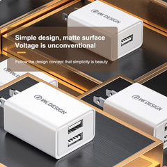 WK WP-U118 10W Single USB Port Travel Charger Power Adapter, US Plug, WP-U118 US Plug