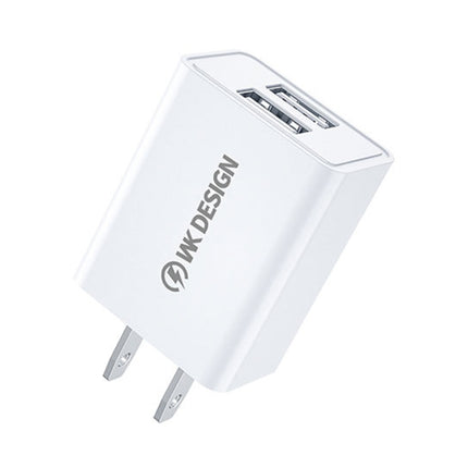 WK WP-U119 10W Dual USB Ports Travel Charger Power Adapter, US Plug, WP-U119 US Plug