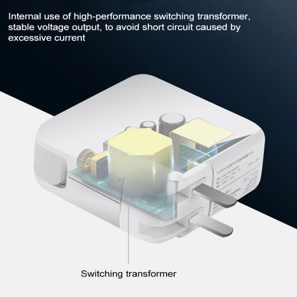 61W Type-C Power Adapter with 1.8m Cable, US Plug