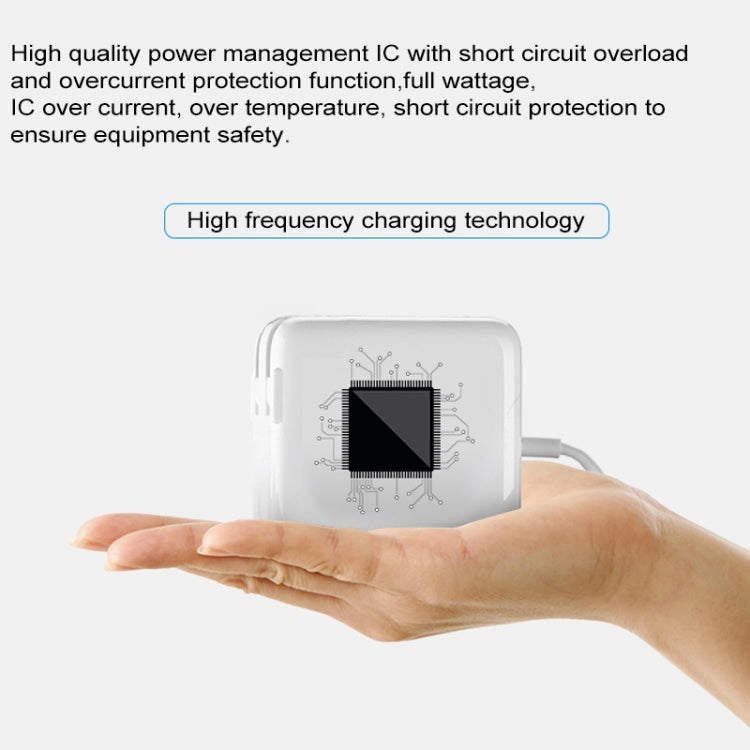 87W Type-C Power Adapter Portable Charger with 1.8m Type-C Charging Cable, EU Plug