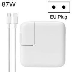 87W Type-C Power Adapter Portable Charger with 1.8m Type-C Charging Cable, EU Plug
