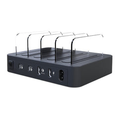 Multi-function AC 100V~240V Output 4 Ports USB-C / Type-C Double PD Detachable Charging Station Smart Charger,Support QC3.0, 4 Ports USB-C / Type-C