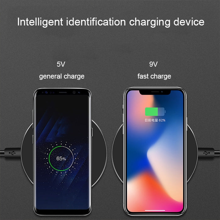 GY-68 Ultra-Thin Aluminum Alloy Wireless Fast Charging Qi Charger Pad