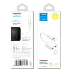 JOYROOM S-Y104 Ben Series Apple Dual Lightning Adapter, Length: 1.2m