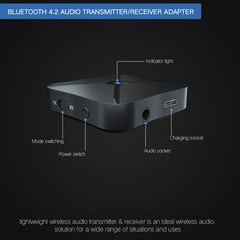 KN319 Kabelloser Audio-2-in-1-Bluetooth 4.2-Empfänger- und Senderadapter, KN319