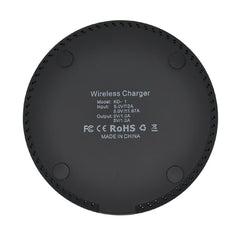 KD-1 Ultra-thin 10W Fast Charging Wireless Charger for Android Phones & iPhone, Fast Charging, Black