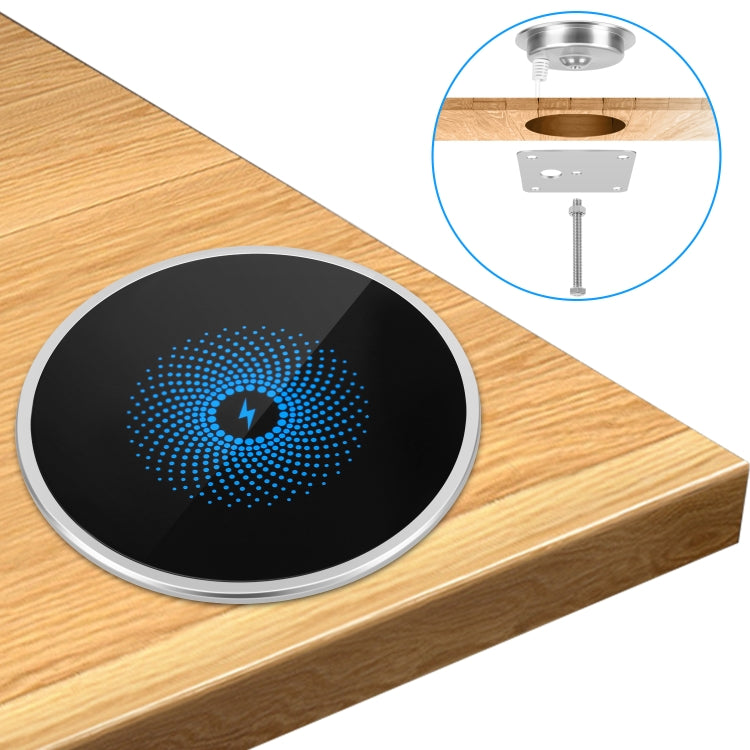 S50 15W Ultra-thin Desktop Embedded Wireless Charger embedded