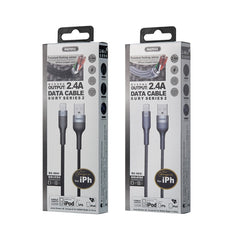 REMAX RC-064i Sury 2 Series Cable de datos USB a 8 pines de 1 m y 2,4 A para iPhone, iPad, 8 pines