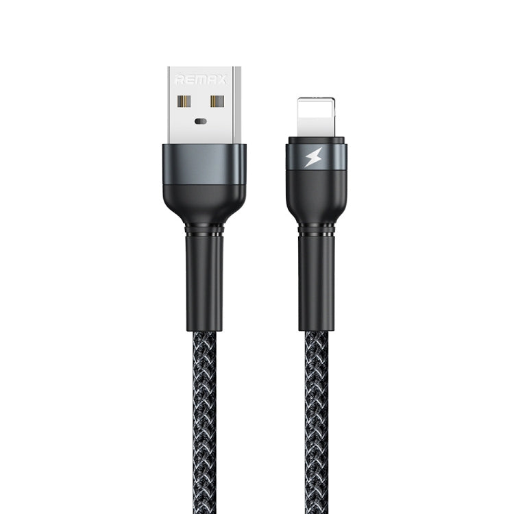 REMAX RC-124i 1m 2.4A USB to 8 Pin Aluminum Alloy Braid Fast Charging Data Cable for iPhone, iPad, 8 Pin