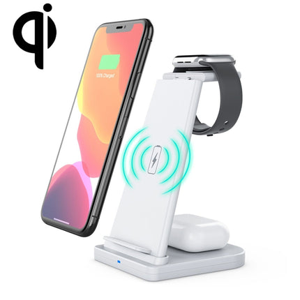 HQ-UD21 3 in 1 Folding Mobile Phone Watch Multi-Function Charging Stand Wireless Charger for iPhones & Apple Watch & Airpods