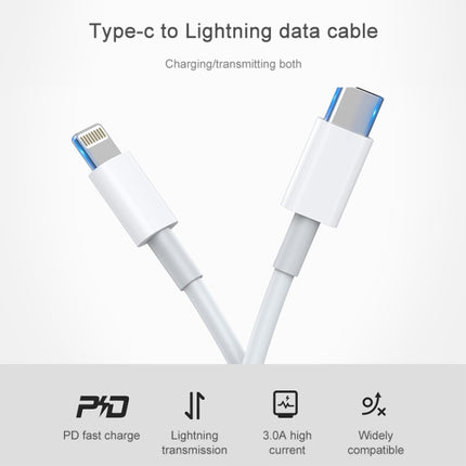 AWEI CL-68 3A Type-C / USB-C to 8 Pin PD Fast Charging Data Cable, Length: 1m