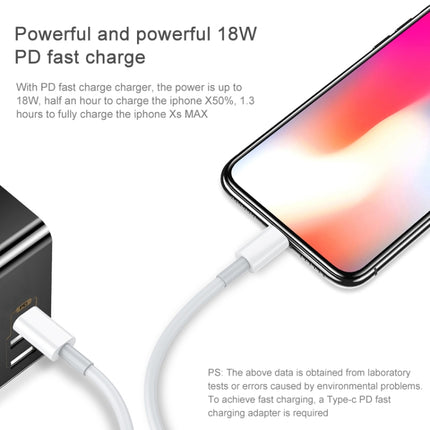 AWEI CL-68 3A Type-C / USB-C to 8 Pin PD Fast Charging Data Cable, Length: 1m