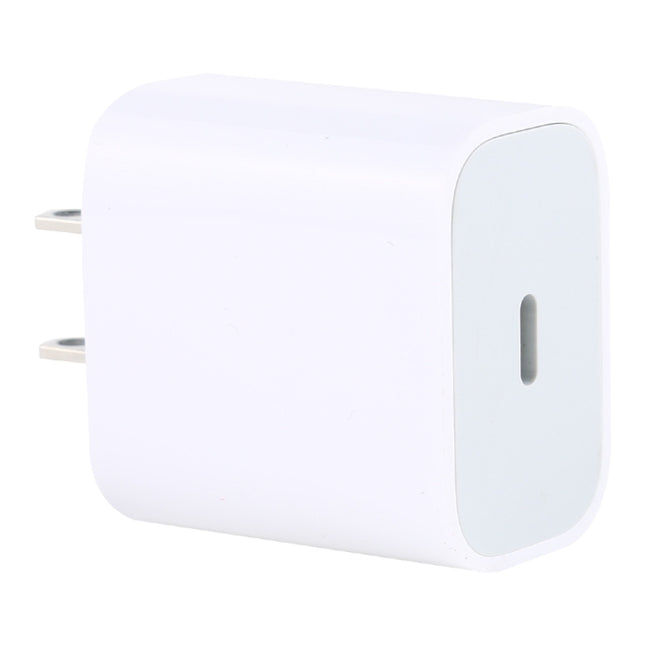 PD 20W Single USB-C / Type-C Interface Travel Charger, US Plug