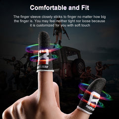 ROCK i27 Super Conductive Silver Fiber Anti-sweat Sensitive Touch Gaming Finger Cover for Thumb / Index Finger