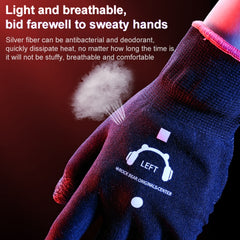 ROCK i28 Super Conductive Silver Fiber Anti-sweat Sensitive Touch Gaming Gloves