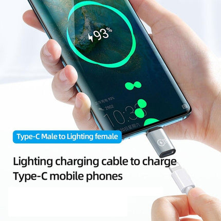 Adaptador de carga USB-C/Tipo-C macho a hembra de 8 pines, compatible con transmisión de datos, hembra de 8 pines