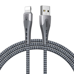 Cable de datos de carga rápida trenzado de aleación de aluminio de 8 pines USB a 2,4 A de 1 m de la serie KAWAY de REMAX RC-150i, 8 pines