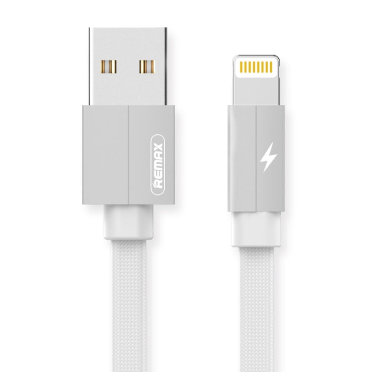 REMAX RC-094i 2m 2.4A USB to 8 Pin Aluminum Alloy Braid Fast Charging Data Cable, 8 Pin