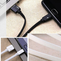 REMAX RC-094i 2m 2.4A USB to 8 Pin Aluminum Alloy Braid Fast Charging Data Cable, 8 Pin