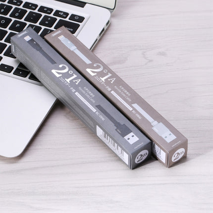 REMAX RC-094i Cable de datos de carga rápida trenzado de aleación de aluminio de 8 pines USB a 2,4 A de 2 m, 8 pines