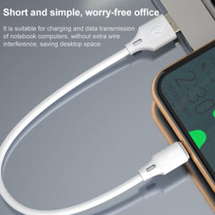 WK WDC-105i 2.4A 8 Pin Full Speed Pro Charging Data Cable, Length: 25cm, 8 Pin