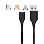 8 Pin + Micro USB + USB-C / Type-C / Black