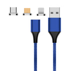 8 Pin + Micro USB + USB-C / Type-C / Blue