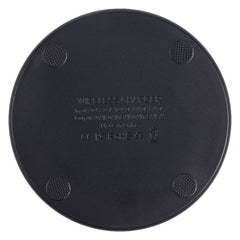 10W QI Plaid Pattern Round Plastic Wireless Charger, Plastic