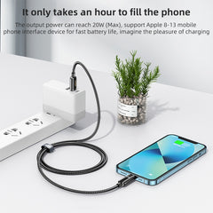 REMAX RC-128i 20W Type-C / USB-C to 8 Pin Intelligent Digital Display Zinc Alloy Braided Charging Data Cable, Length: 1.2m