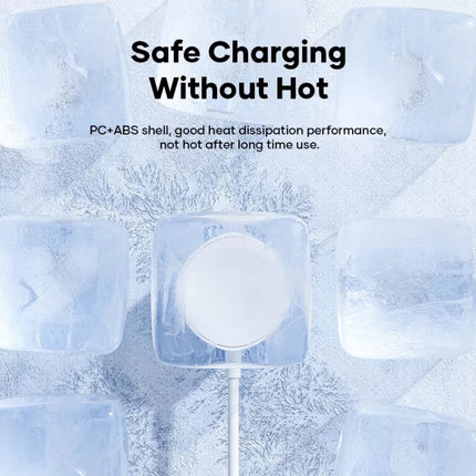 Cable de datos de cargador inalámbrico 3 en 1 USB-C/Tipo-C a 8 pines + USB-C/Tipo-C + reloj magnético, longitud del cable: 1,2 m, 3 en 1