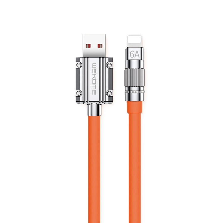 WK WDC-186 Qjie Series 6A USB to 8 Pin Ultra-fast Charging Data Cable, Length: 1m, USB to 8 Pin