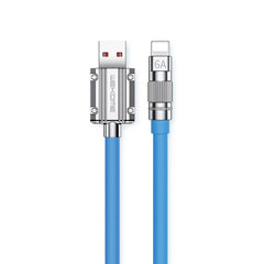 WK WDC-186 Qjie Series 6A USB to 8 Pin Ultra-fast Charging Data Cable, Length: 1m, USB to 8 Pin