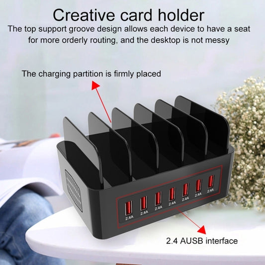 YFY-A54 100W USB + Type-C 5-Ports Smart Charging Station with Phone & Tablet Stand, US Plug, YFY-A54