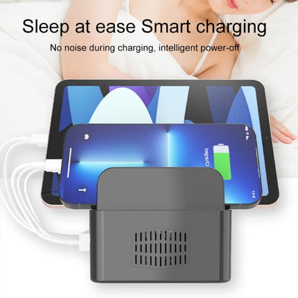 YFY-A54 100 W USB + Typ-C 5-Ports Smart Ladestation mit Telefon- und Tablet-Ständer, US-Stecker, YFY-A54