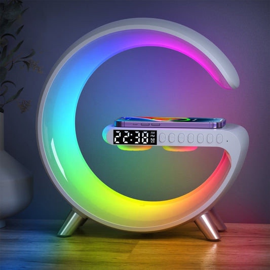 N69 Smart Bluetooth Speaker Support Wireless Charger & Alarm Clock & Ambient Light, US Plug, US Plug, N69 US Plug