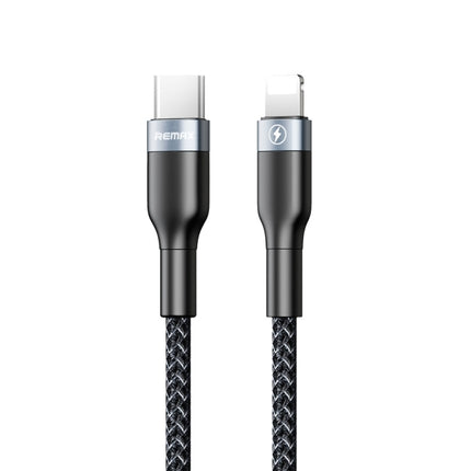 REMAX RC-009i Cable de datos de carga rápida USB-C/Tipo-C a 8 pines 20 W PD de 1 m y 2,22 A, Tipo-C a 8 pines 20 W