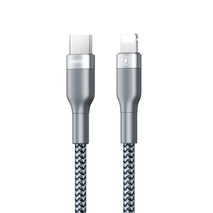 REMAX RC-009i Cable de datos de carga rápida USB-C/Tipo-C a 8 pines 20 W PD de 1 m y 2,22 A, Tipo-C a 8 pines 20 W