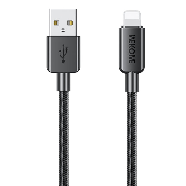 Cable de datos trenzado USB a 8 pines WEKOME WDC-03 Tidal Energy Series de 2,4 A, longitud: 1 m, USB a 8 pines