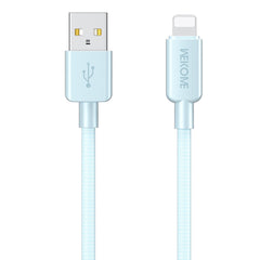 WEKOME WDC-03 Tidal Energy Series 2.4A USB to 8 Pin Braided Data Cable, Length: 1m, USB to 8 Pin