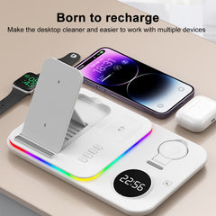 30W 4 in 1 Multifunctional Wireless Charger, 4 in 1