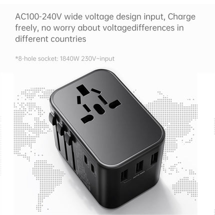 ROCK T62 35.5W Global Travel Multifunctional Plug PD Charger Power Adapter