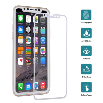 For iPhone X   0.3mm 9H Surface Hardness 4D Curved Full Screen Tempered Glass Screen Protector, iPhone X, For X, For iPhone  X (1 PC)