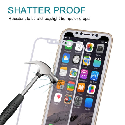 For iPhone X   0.3mm 9H Surface Hardness 4D Curved Full Screen Tempered Glass Screen Protector, iPhone X, For X, For iPhone  X (1 PC)