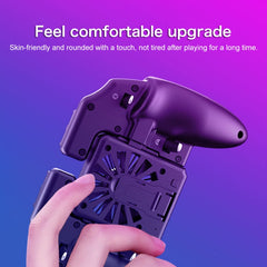 M11 Battery Fan Edition Six-finger Linkage Multi-function Mobile Phone Gamepad with Bracket, Suitable for 4.7-6.5 inch Mobile Phones, Battery Fan Edition