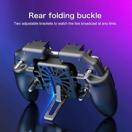 M11 Battery Fan Edition Sechs-Finger-Verbindung Multifunktions-Handy-Gamepad mit Halterung, geeignet für 4,7-6,5 Zoll Mobiltelefone, Battery Fan Edition